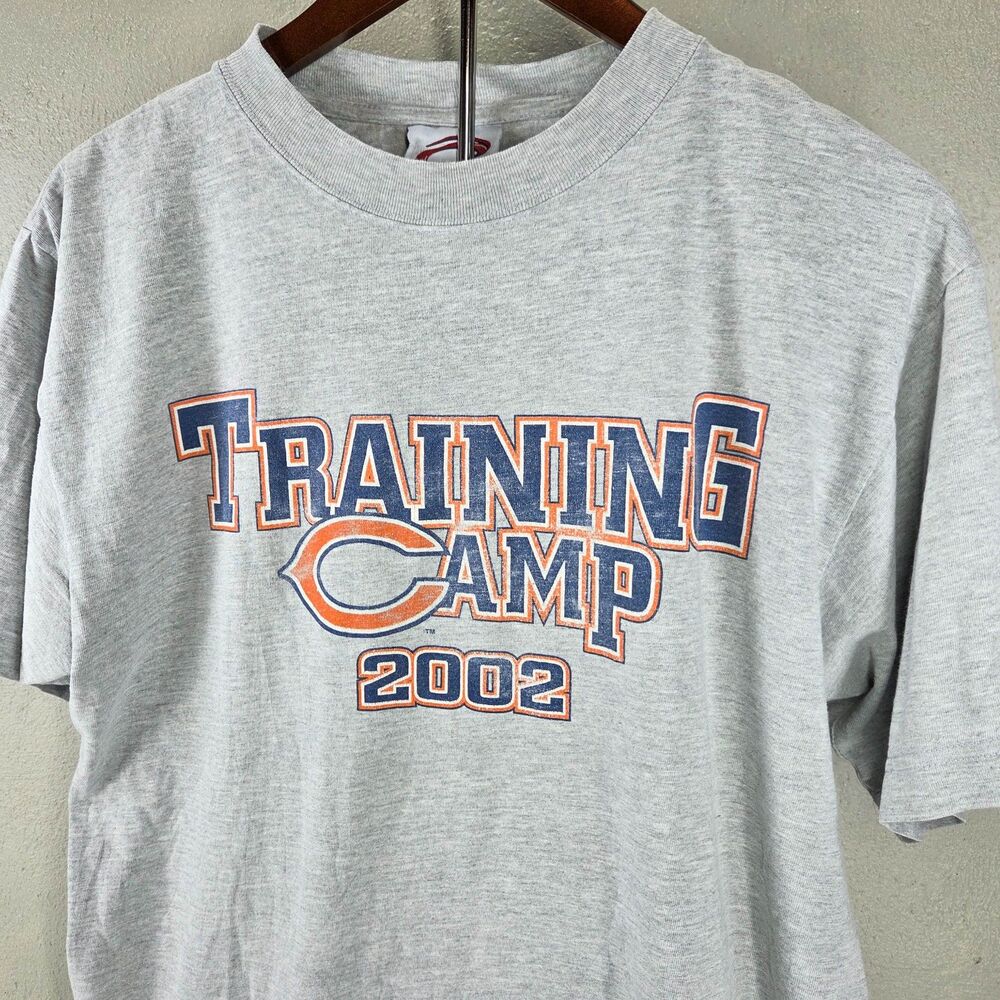 Vintage Y2K Chicago Bears Training Camp 2002 Cadre Athletic T Shirt Sz M